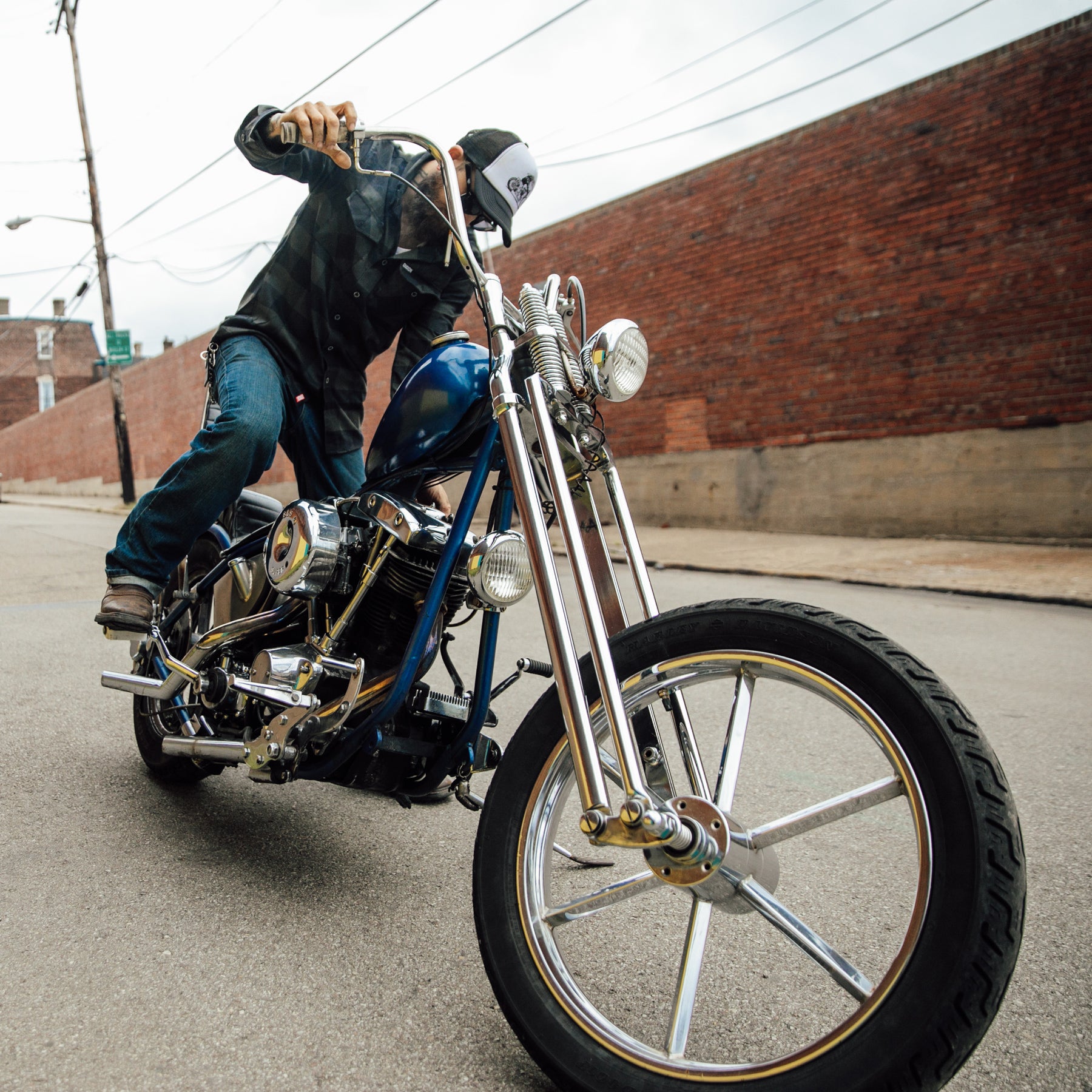 Harley old shop school chopper