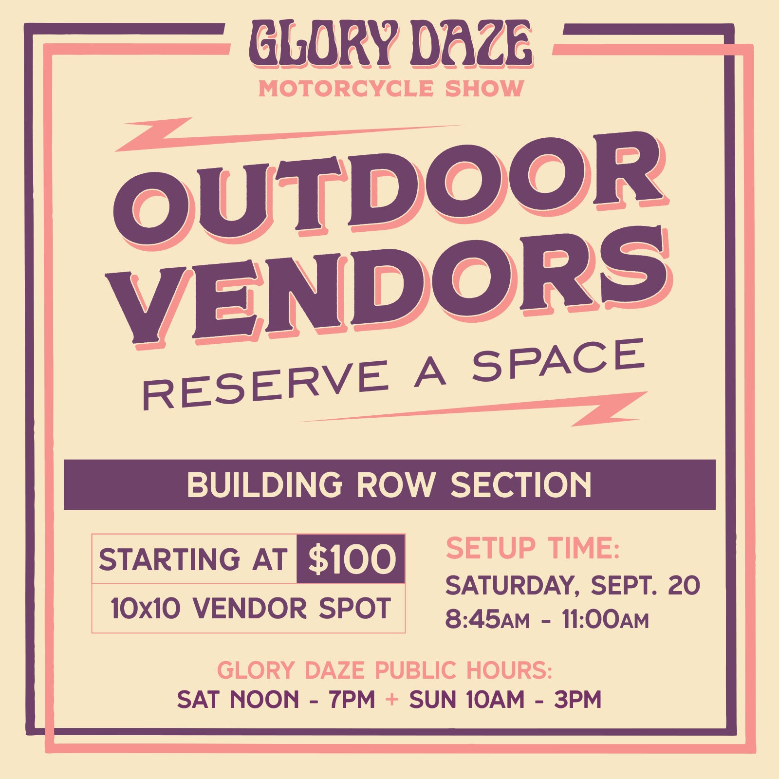 Outdoor Vendor - Building Row