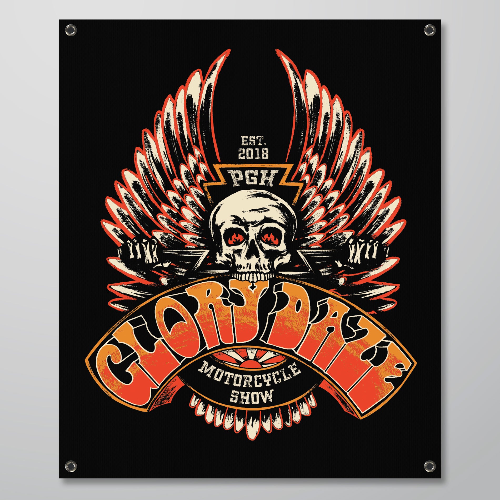 Hellbound Fabric Banner